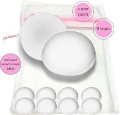 Wasbare Zoogcompressen - 8 Stuks - Inclusief Was En Bewaar Zakje - Heerlijk Zacht - Duurzaam Bamboe - Fienosa 12 Wasbare Zoogcompressen - 8 Stuks - Inclusief Was En Bewaar Zakje - Heerlijk Zacht - Duurzaam Bamboe - Fienosa -Zuigelingenvoeding 1200x1146 4