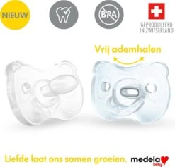 Medela Baby Fopspeen Soft Silicone Superzacht Lichtgewicht Eendelig - Soft Blue - 0-6 Maanden - 2 Stuks -Zuigelingenvoeding 1200x1149 1