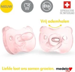 Medela Baby Fopspeen Soft Silicone Superzacht Lichtgewicht Eendelig - Soft Pink - 6-18 Maanden - 2 Stuks 28 Medela Baby Fopspeen Soft Silicone Superzacht Lichtgewicht Eendelig - Soft Pink - 6-18 Maanden - 2 Stuks -Zuigelingenvoeding 1200x1149