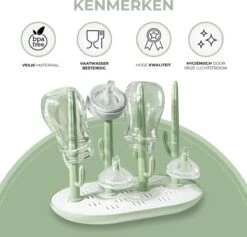 Bebaa® Flessen Droogrek Met Lekbak – Voor Baby Flessen & Flesvoedingsaccessoires -Zuigelingenvoeding 1200x1152 1