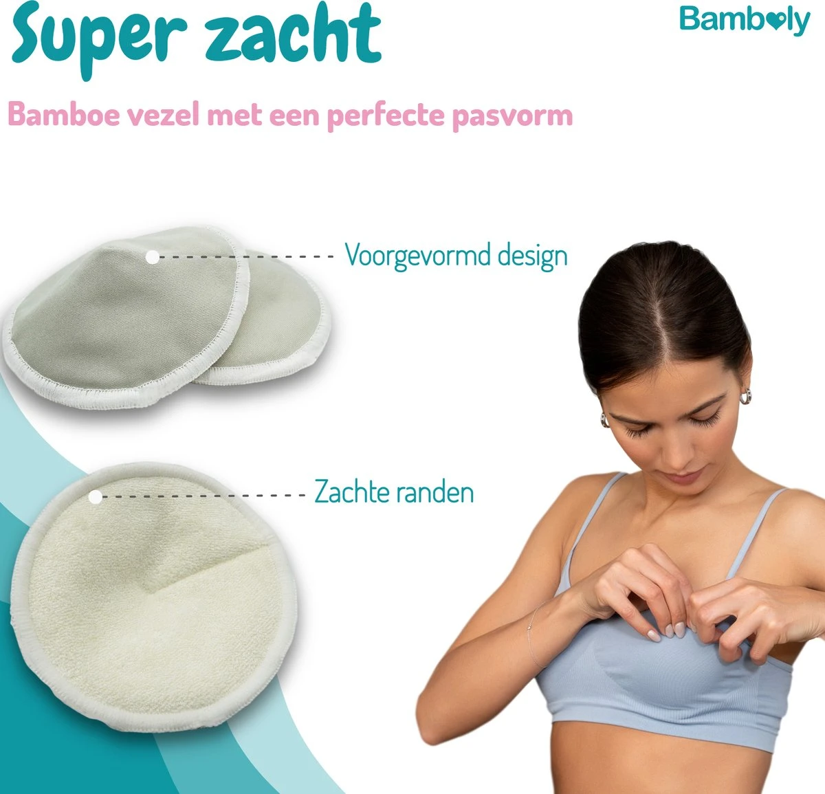 Zoogcompressen Wasbaar Met Etui En Waszakje - Wasbare Borstcompressen - 16 Stuks - ø12cm 6 Zoogcompressen Wasbaar Met Etui En Waszakje - Wasbare Borstcompressen - 16 Stuks - ø12cm - Afbeelding 4