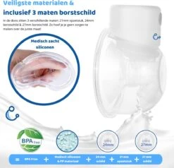 Kolvy® Max Draadloze Elektrische Borstkolf - Intelligente Kolfapparaten - Handsfree Breast Pump - USB Oplaadbaar - Professioneel - LCD Scherm - Incl. 3 Maten -Zuigelingenvoeding 1200x1156 1