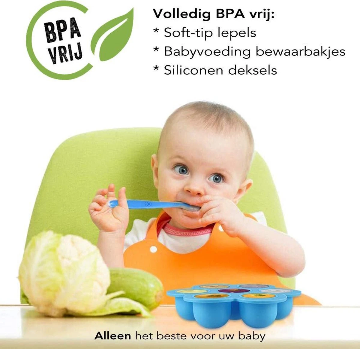 Southland Babyvoeding Bewaarbakjes - Babyvoedingsaccessoires - Siliconen Lepeltjes - BPA-vrij - Babyvoeding Diepvriesbakje 5 Southland Babyvoeding Bewaarbakjes - Babyvoedingsaccessoires - Siliconen Lepeltjes - BPA-vrij - Babyvoeding Diepvriesbakje - Afbeelding 3