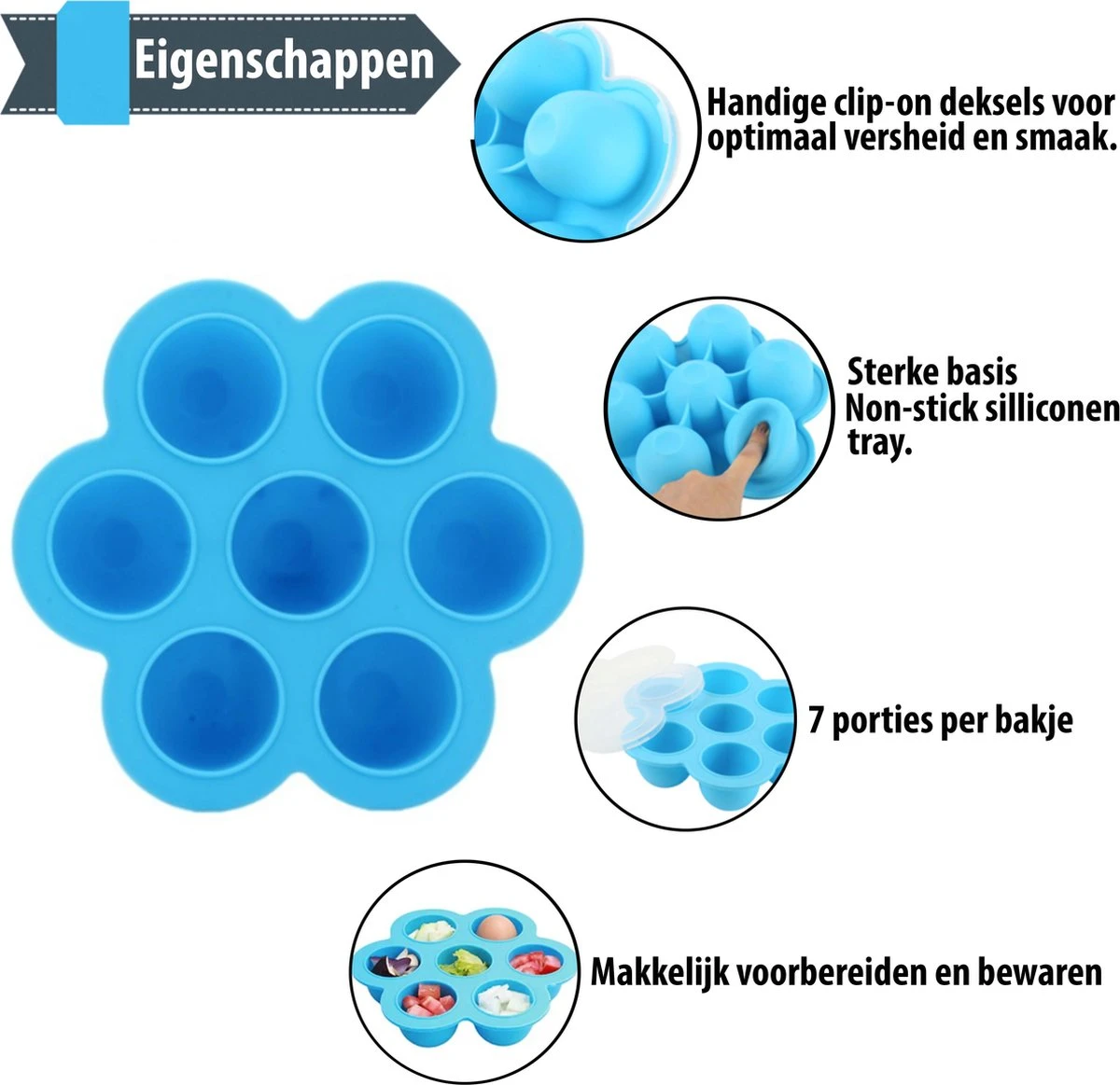 Multifunctionele Babyvoeding Bewaarbakjes Met Baby Lepeltjes - Set Van 6 - Bewaarbakje - Baby Voeding - Moedermelk Bewaren - Bewaren - BPA Vrij - Babyvoeding Diepvriesbakje - Ijslolly Vromen - Baby - Mini Cupcakes - Invriezen - Afsluiten - Magnetron 4 Multifunctionele Babyvoeding Bewaarbakjes Met Baby Lepeltjes - Set Van 6 - Bewaarbakje - Baby Voeding - Moedermelk Bewaren - Bewaren - BPA Vrij - Babyvoeding Diepvriesbakje - Ijslolly Vromen - Baby - Mini Cupcakes - Invriezen - Afsluiten - Magnetron - Afbeelding 2