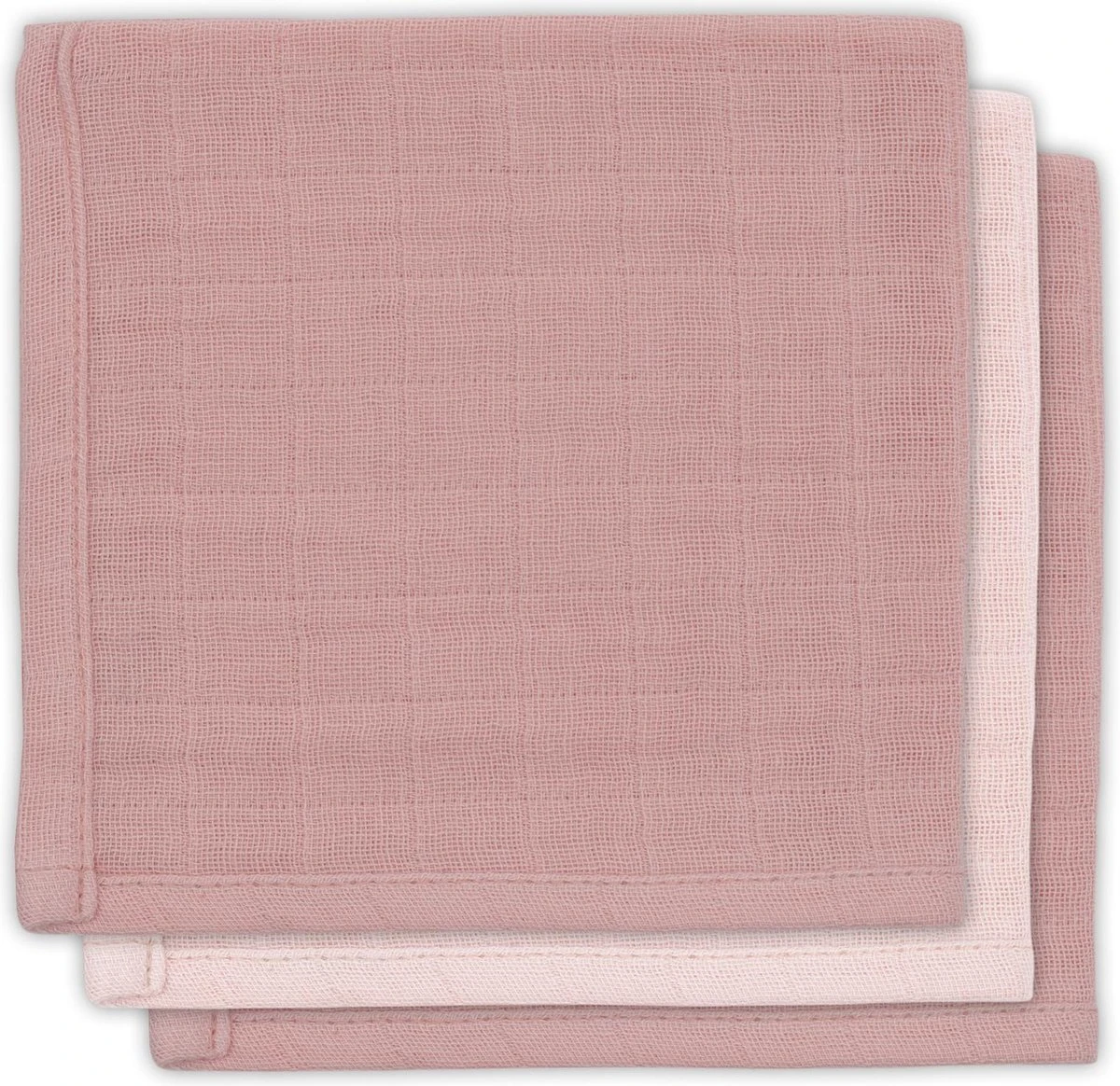Jollein Hydrofiel Monddoekje Bamboe Katoen - Pale Pink - 3 Stuks 3 Jollein Hydrofiel Monddoekje Bamboe Katoen - Pale Pink - 3 Stuks