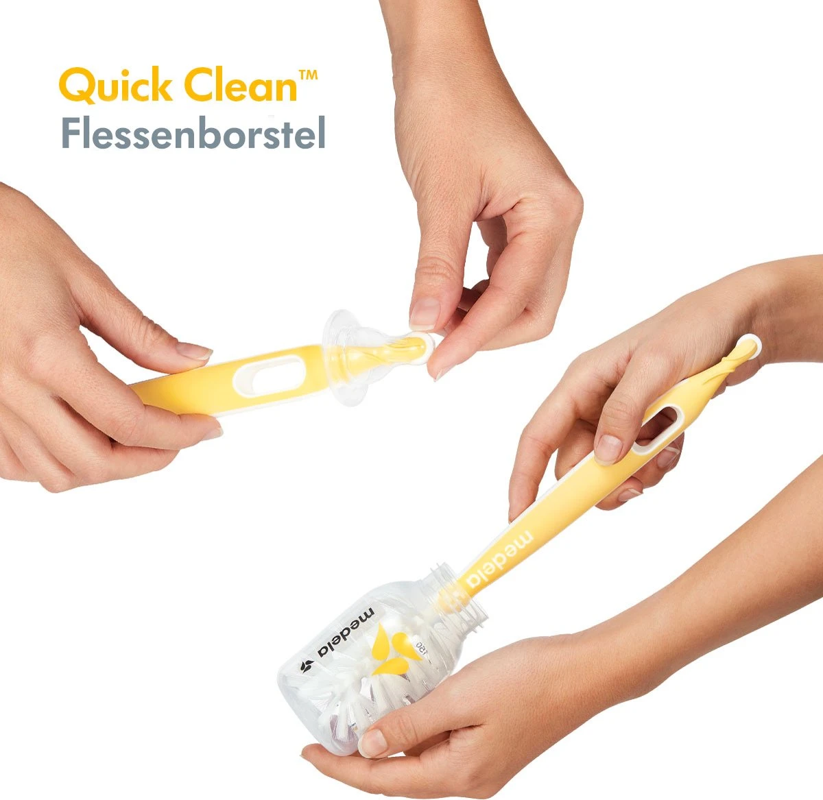 Medela Quick Clean Flessenborstel Met Speenreiniger En Standaard - Flexibele Borstel - Hygiënisch Wegzetten 7 Medela Quick Clean Flessenborstel Met Speenreiniger En Standaard - Flexibele Borstel - Hygiënisch Wegzetten - Afbeelding 5