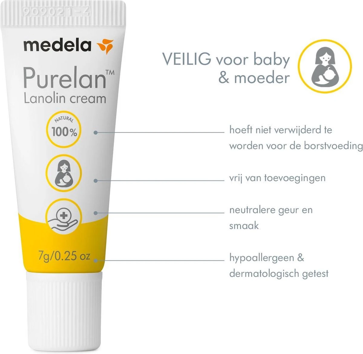Medela Purelan Tepelzalf Lanoline Tepelcreme Snelle Verlichting Bij Pijnlijke Tepels - Tube 7gr 19 Medela Purelan Tepelzalf Lanoline Tepelcreme Snelle Verlichting Bij Pijnlijke Tepels - Tube 7gr - Afbeelding 17
