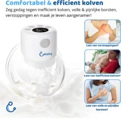 Kolvy® Max Draadloze Elektrische Borstkolf - Intelligente Kolfapparaten - Handsfree Breast Pump - USB Oplaadbaar - Professioneel - LCD Scherm - Incl. 3 Maten -Zuigelingenvoeding 1200x1171 2