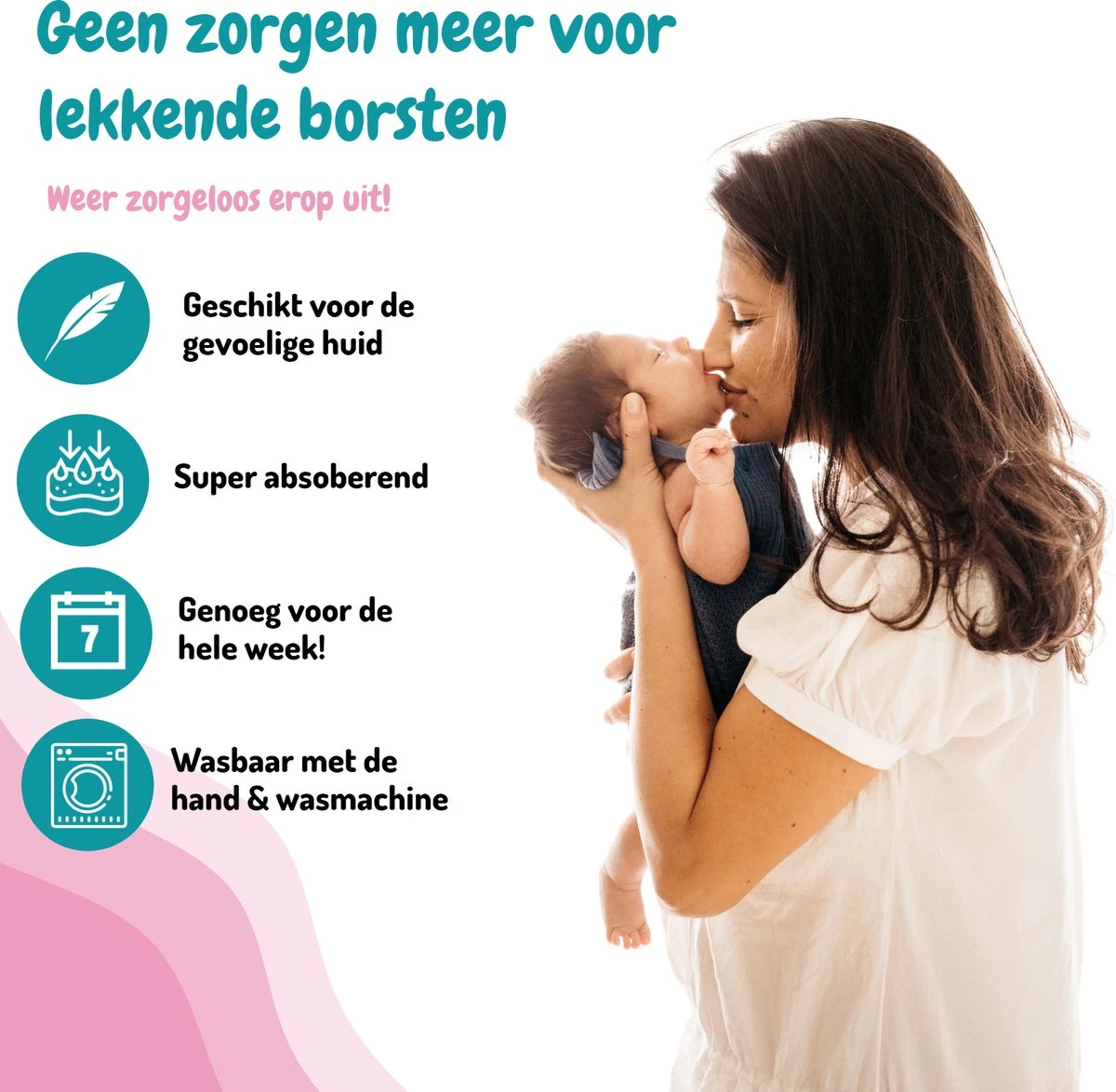 Zoogcompressen Wasbaar Met Etui En Waszakje - Wasbare Borstcompressen - 16 Stuks - ø12cm 9 Zoogcompressen Wasbaar Met Etui En Waszakje - Wasbare Borstcompressen - 16 Stuks - ø12cm - Afbeelding 7