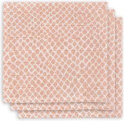 Jollein Hydrofiel Monddoekje Snake - Pale Pink - 3 Stuks