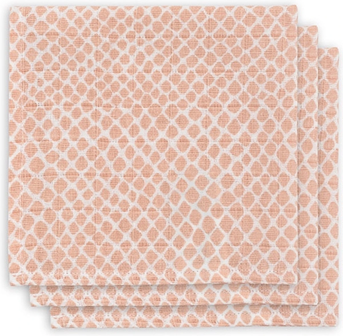 Jollein Hydrofiel Monddoekje Snake - Pale Pink - 3 Stuks 3 Jollein Hydrofiel Monddoekje Snake - Pale Pink - 3 Stuks