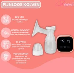 Reevi Care Borstkolf - Dubbele Elektrische Kolf - Oplaadbare Accu - Handsfree & Draagbaar - Inclusief 2x180 Ml Babyfles, Speen & Melkmoederbewaarzakjes 50x 15 Reevi Care Borstkolf - Dubbele Elektrische Kolf - Oplaadbare Accu - Handsfree & Draagbaar - Inclusief 2x180 Ml Babyfles, Speen & Melkmoederbewaarzakjes 50x -Zuigelingenvoeding 1200x1182 1