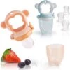 2 Fruitspenen Aap Voor Baby & Peuter + 6 Siliconen Spenen In 3 Maten - Veilig + BPA Vrij -2 Fruitspenen - Fopspeen Fruit Net Fruit Speen Baby Speen Fruit Groente Pap Babyvoeding -Zuigelingenvoeding 1200x1196 9
