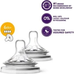 Philips Avent SCF044/27 Natural Speen - 6m+ - 2 Stuks -Zuigelingenvoeding 1200x1197 6