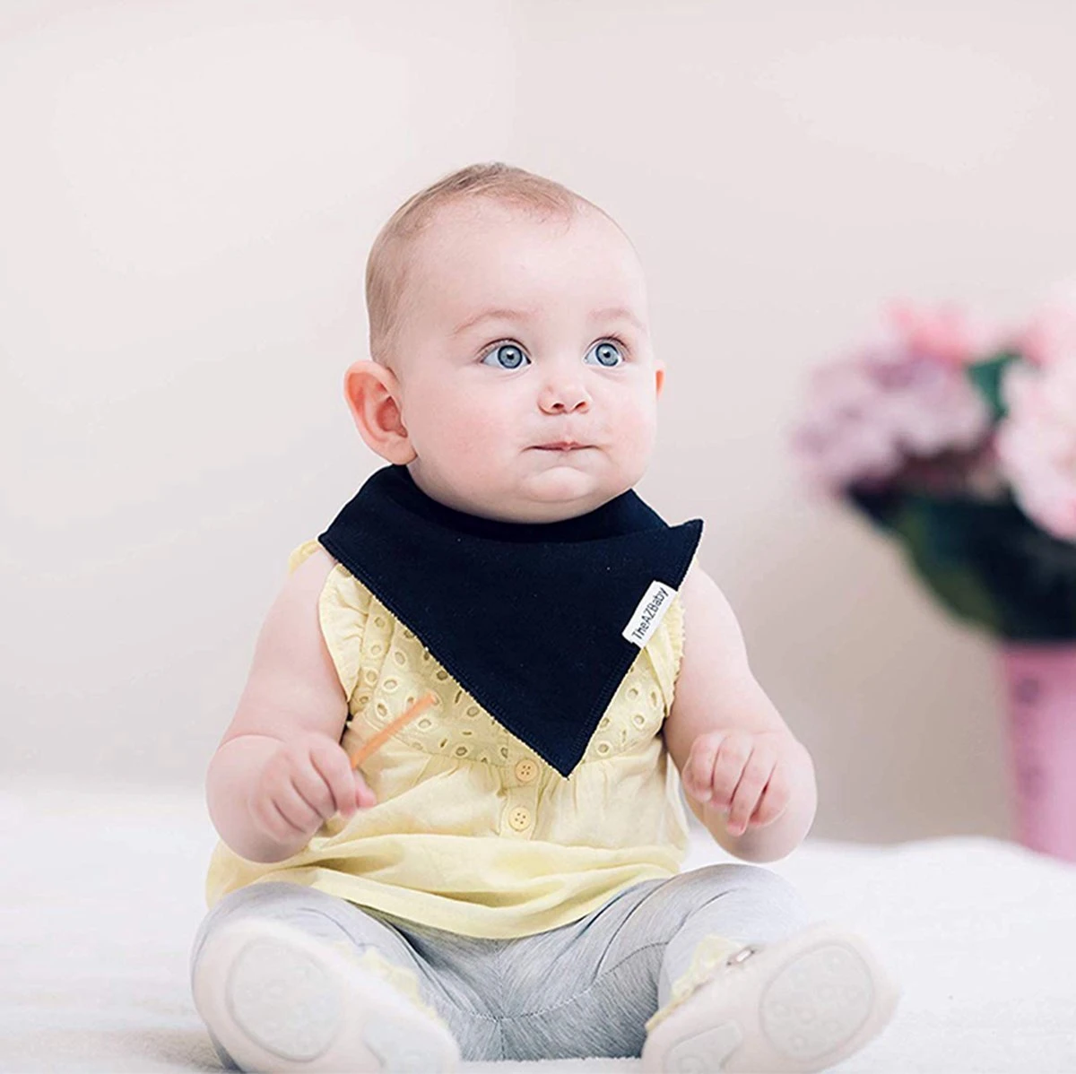 6 Stuks Bandana Slabbetjes Met Fleece Laag - Baby Blauw Groen Grijs 5 6 Stuks Bandana Slabbetjes Met Fleece Laag - Baby Blauw Groen Grijs - Afbeelding 3