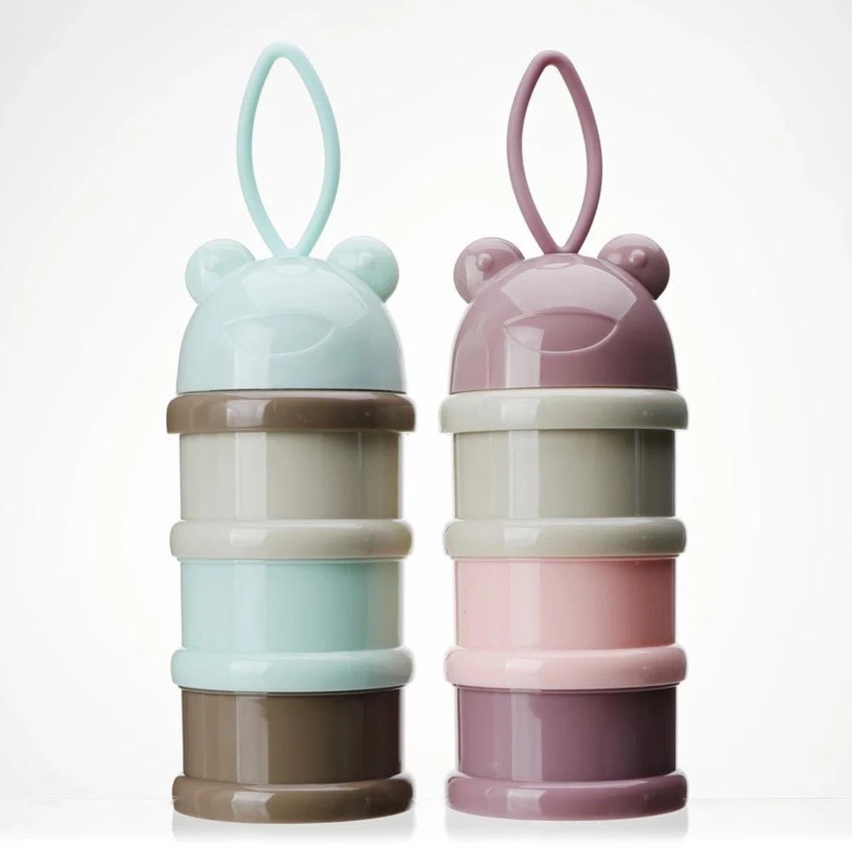 Jinius ® - Melkpoeder Doseerdoosjes - PAARS - Melkpoeder Bewaarbakjes - Melkpoeder Toren - Melkpoederdoos - Dispenser - 3 Lagen - BPA FREE 4 Jinius ® - Melkpoeder Doseerdoosjes - PAARS - Melkpoeder Bewaarbakjes - Melkpoeder Toren - Melkpoederdoos - Dispenser - 3 Lagen - BPA FREE - Afbeelding 2