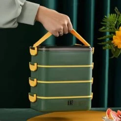 Buxibo - Multifunctionele Stapelbare Lunch Box - Bento Box - Lekvrije Voedsel Container Met Handvat - 4-Laags - Anti - Overflow - Geïsoleerde Maaltijd Box Voor Werk/Kantoor/School - Roestvrijstaal - Groen - 2800ML 26 Buxibo - Multifunctionele Stapelbare Lunch Box - Bento Box - Lekvrije Voedsel Container Met Handvat - 4-Laags - Anti - Overflow - Geïsoleerde Maaltijd Box Voor Werk/Kantoor/School - Roestvrijstaal - Groen - 2800ML -Zuigelingenvoeding 1200x1200 1039