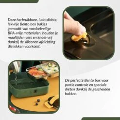 Buxibo - Multifunctionele Stapelbare Lunch Box - Bento Box - Lekvrije Voedsel Container Met Handvat - 4-Laags - Anti - Overflow - Geïsoleerde Maaltijd Box Voor Werk/Kantoor/School - Roestvrijstaal - Groen - 2800ML 29 Buxibo - Multifunctionele Stapelbare Lunch Box - Bento Box - Lekvrije Voedsel Container Met Handvat - 4-Laags - Anti - Overflow - Geïsoleerde Maaltijd Box Voor Werk/Kantoor/School - Roestvrijstaal - Groen - 2800ML -Zuigelingenvoeding 1200x1200 1042