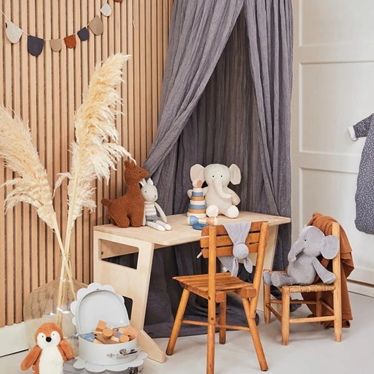 Jollein Speendoekje Bunny Ears - Storm Grey 11 Jollein Speendoekje Bunny Ears - Storm Grey - Afbeelding 9