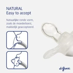 Difrax Fopspeen 0-6 Maanden Natural Speen - Glow In The Dark - 2 Stuks -Zuigelingenvoeding 1200x1200 11