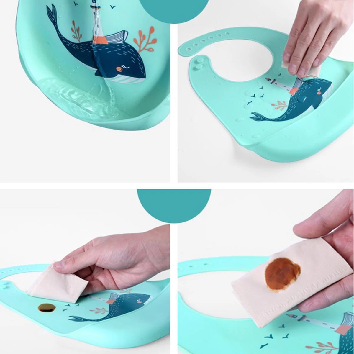 Telano® Slabbetje Met Opvangbakje Dino - Siliconen Slabber Baby Peuter - Verstelbaar En Waterproof - Kraamcadeau - Dinosaurus 5 Telano® Slabbetje Met Opvangbakje Dino - Siliconen Slabber Baby Peuter - Verstelbaar En Waterproof - Kraamcadeau - Dinosaurus - Afbeelding 3