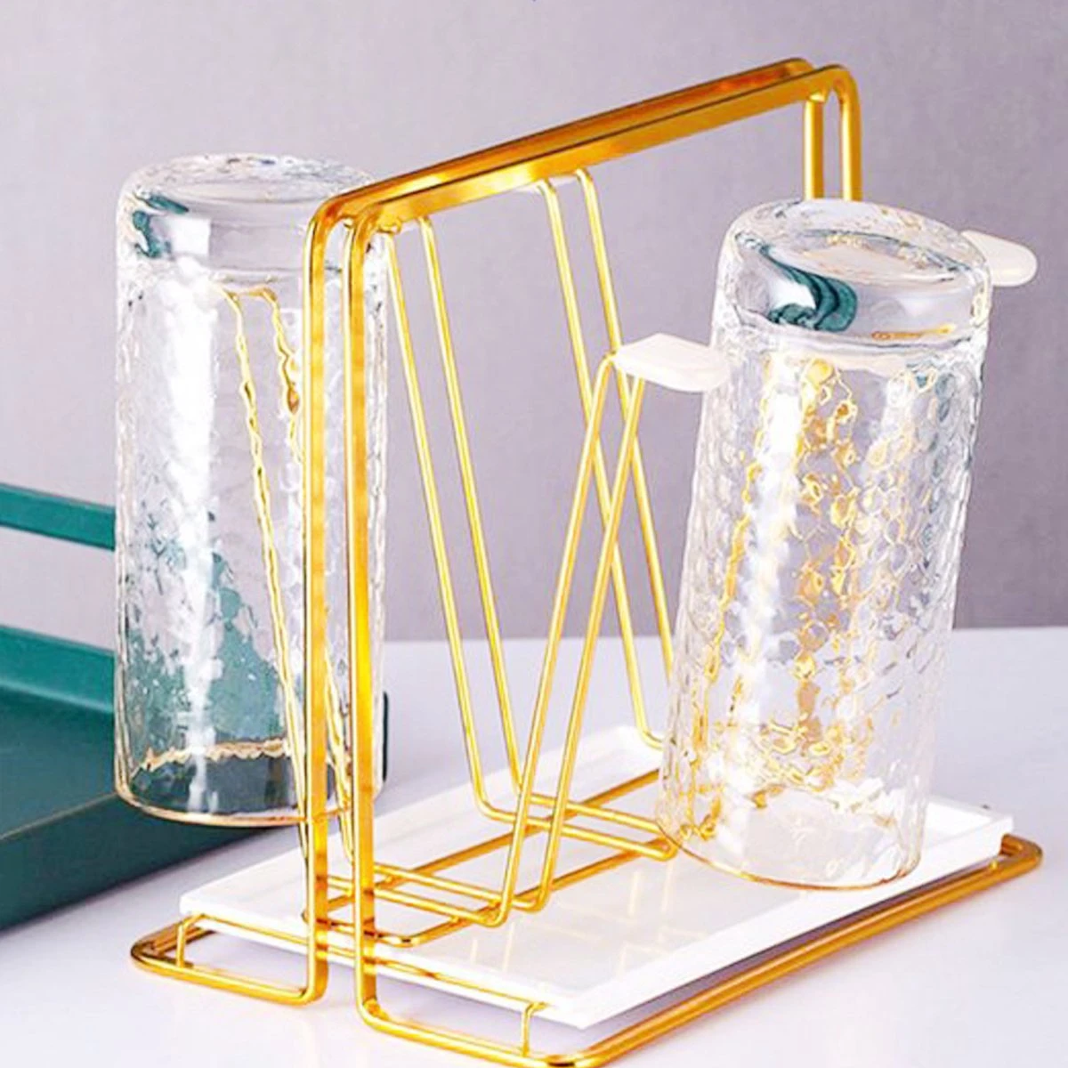 Flessenrek - Droogrek Babyfles - Flessen Rek Baby - Flessendroogrek Met Opvangbak - Afdruiprek - Afwasrek - Flessenrekje - Lekbak - Égouttoir - Goude Droogrek - Vetalo 4 Flessenrek - Droogrek Babyfles - Flessen Rek Baby - Flessendroogrek Met Opvangbak - Afdruiprek - Afwasrek - Flessenrekje - Lekbak - Égouttoir - Goude Droogrek - Vetalo - Afbeelding 2