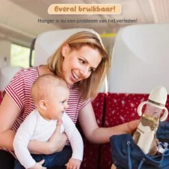 Twinky® Bottlewarmer GO – Draagbare Baby Flessenwarmer Voor Onderweg En Thuis – Incl. PPSU-Kwaliteit Babyflesje + Poederdoosje – USB-C Oplaadbaar -Zuigelingenvoeding 1200x1200 150