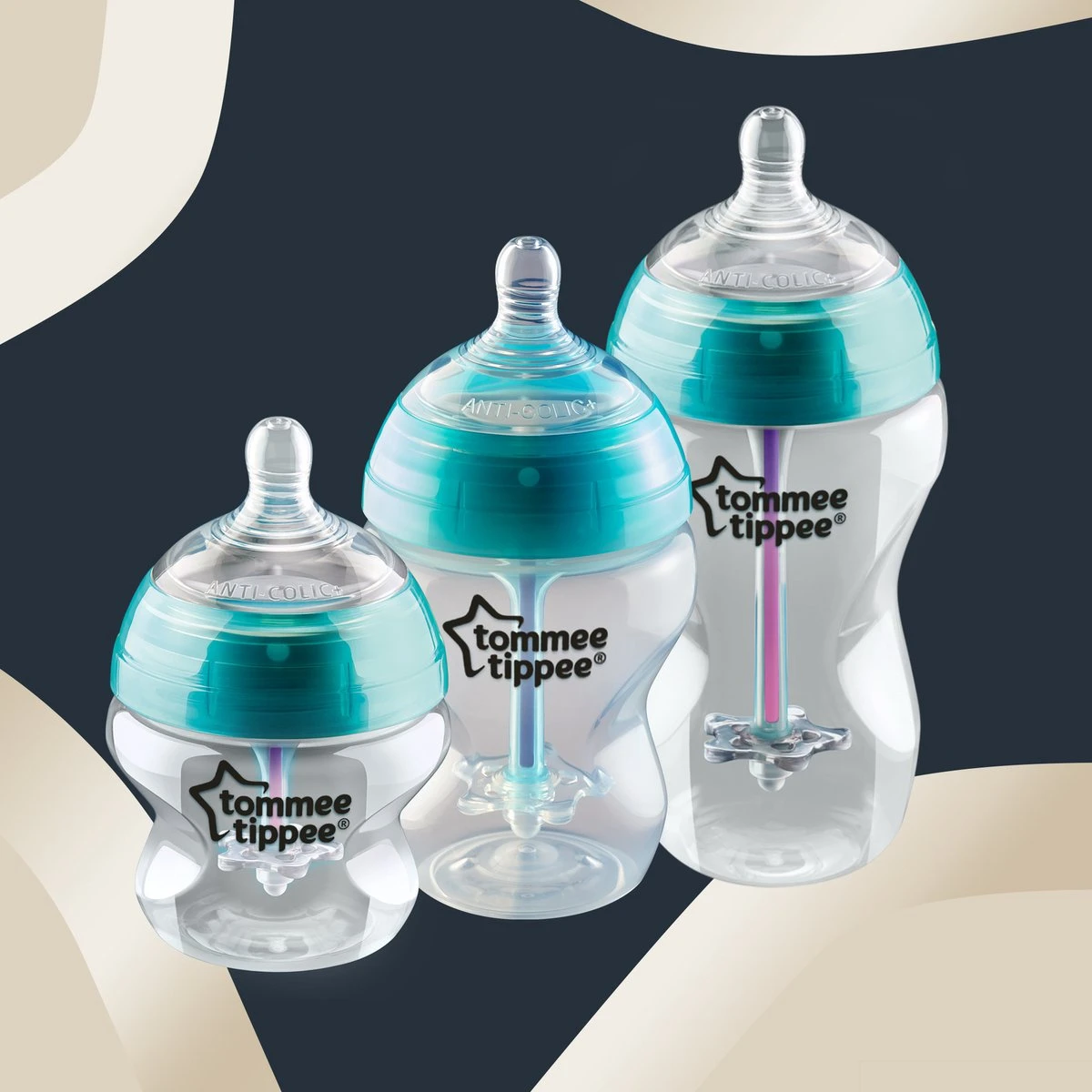 Tommee Tippee Anti-Koliek Babyflessen Startpakket Voor Pasgeborenen 5 Tommee Tippee Anti-Koliek Babyflessen Startpakket Voor Pasgeborenen - Afbeelding 3