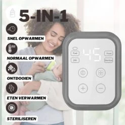 RYER Flessenwarmer 5 In 1 - LCD Scherm - Geschikt Voor Alle Babyflessen 14 RYER Flessenwarmer 5 In 1 - LCD Scherm - Geschikt Voor Alle Babyflessen -Zuigelingenvoeding 1200x1200 485