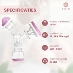 Felin Handkolf - Borstkolf - BPA Vrij - Inclusief 180 Ml Babyfles En Speen -Zuigelingenvoeding 1200x1200 583