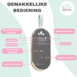 Leuna Comfort - Elektrische Borstkolf - Dubbele Borstkolf - Oplaadbare Accu - Gemakkelijk Schoonmaken - Stille Kolf - Kolfapparaat - Borstkolf - Borstkolven - Kolf - Licht Paars -Zuigelingenvoeding 1200x1200 623