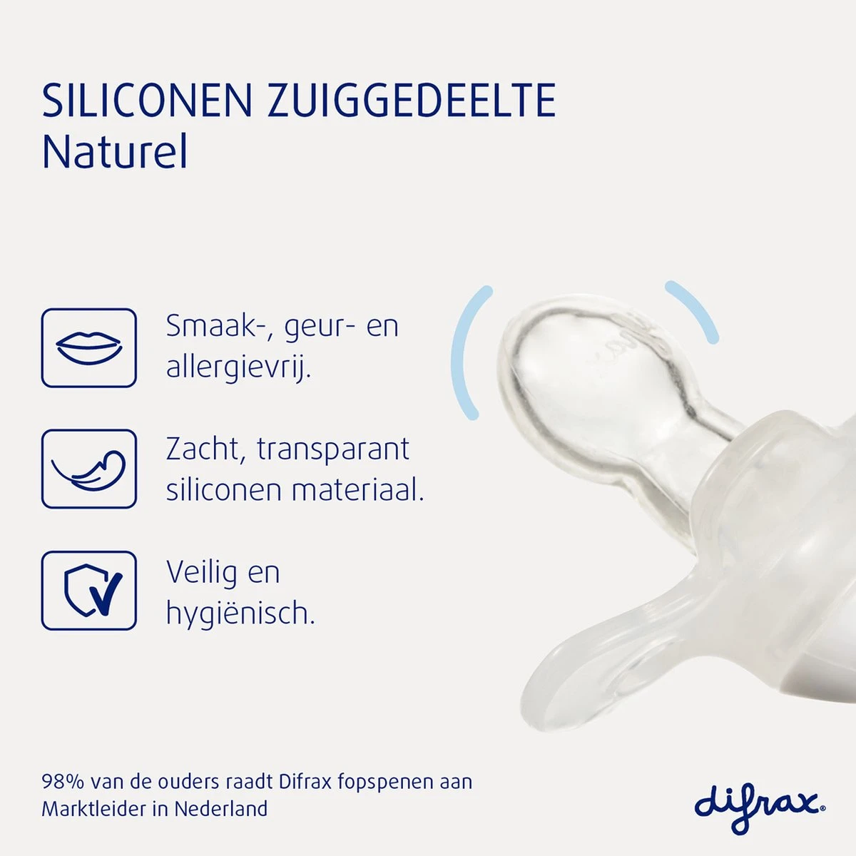 Difrax Fopspeen 0-6 Maanden Natural Speen - I Love Mama - Rood/Wit - 2 Stuks 6 Difrax Fopspeen 0-6 Maanden Natural Speen - I Love Mama - Rood/Wit - 2 Stuks - Afbeelding 4