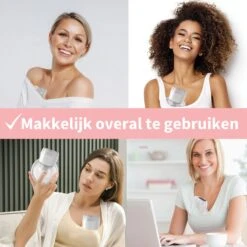 Elektrische Borstkolf - Belove - Draadloze Borstkolf - Oplaadbaar - Moedermelk - BPA-Vrij - 3 Modes - Handsfree - 2 Stuks - Roze -Zuigelingenvoeding 1200x1200 705