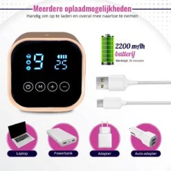 Babeza Borstkolf - Elektrische Borstkolf - Incl. 2 Babyfles 180ml - Handsfree - Oplaadbaar - Dubbele Borstkolf -Zuigelingenvoeding 1200x1200 715