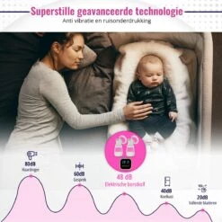 Babeza Borstkolf - Elektrische Borstkolf - Incl. 2 Babyfles 180ml - Handsfree - Oplaadbaar - Dubbele Borstkolf -Zuigelingenvoeding 1200x1200 717