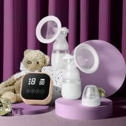 Babeza Borstkolf - Elektrische Borstkolf - Incl. 2 Babyfles 180ml - Handsfree - Oplaadbaar - Dubbele Borstkolf -Zuigelingenvoeding 1200x1200 719
