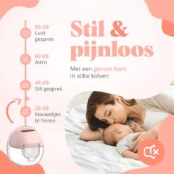 Evite Elektrische Draadloze Borstkolf – Handsfree & Draagbaar – BPA-Vrij – Dubbele Borstkolf – Met E-Book - Roze -Zuigelingenvoeding 1200x1200 738