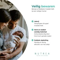 Nutrea – 150 Stuks – Moedermelk Bewaarzakjes Met Schenktuit – 200 Ml – Borstvoeding Bewaarzakje 8 Nutrea – 150 Stuks – Moedermelk Bewaarzakjes Met Schenktuit – 200 Ml – Borstvoeding Bewaarzakje -Zuigelingenvoeding 1200x1200 750