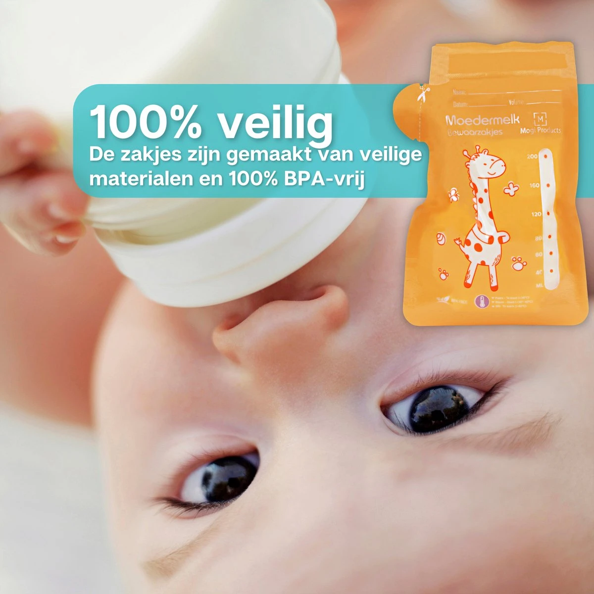Mogi Products-Moedermelk Bewaarzakjes - 130 Stuks- Met Schenktuit - Borstvoeding Bewaarzakjes - Lekvrij - Koelkast En Vriezer - BPA Vrij - 200 Ml 4 Mogi Products-Moedermelk Bewaarzakjes - 130 Stuks- Met Schenktuit - Borstvoeding Bewaarzakjes - Lekvrij - Koelkast En Vriezer - BPA Vrij - 200 Ml - Afbeelding 2