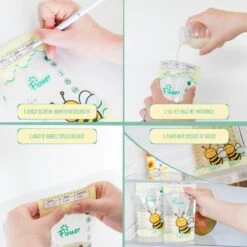 Flouer Moedermelk Bewaarzakjes Met Schenktuit - Extra Groot - 240 Ml - 100 Stuks - Borstvoeding Bewaarzakje - Borstvoeding Zakjes -Zuigelingenvoeding 1200x1200 792