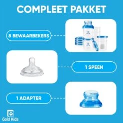 Gold Kids Moedermelk Bewaarbekers Voor Babyvoeding – Compleet Pakket Inclusief Adapter En Speen - Bewaarbakjes 15 Gold Kids Moedermelk Bewaarbekers Voor Babyvoeding – Compleet Pakket Inclusief Adapter En Speen - Bewaarbakjes -Zuigelingenvoeding 1200x1200 807