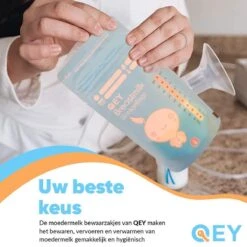 120 Stuks - Moedermelk Bewaarzakjes - Borstvoeding Zakjes - QEY (BPA Vrij) 13 120 Stuks - Moedermelk Bewaarzakjes - Borstvoeding Zakjes - QEY (BPA Vrij) -Zuigelingenvoeding 1200x1200 837