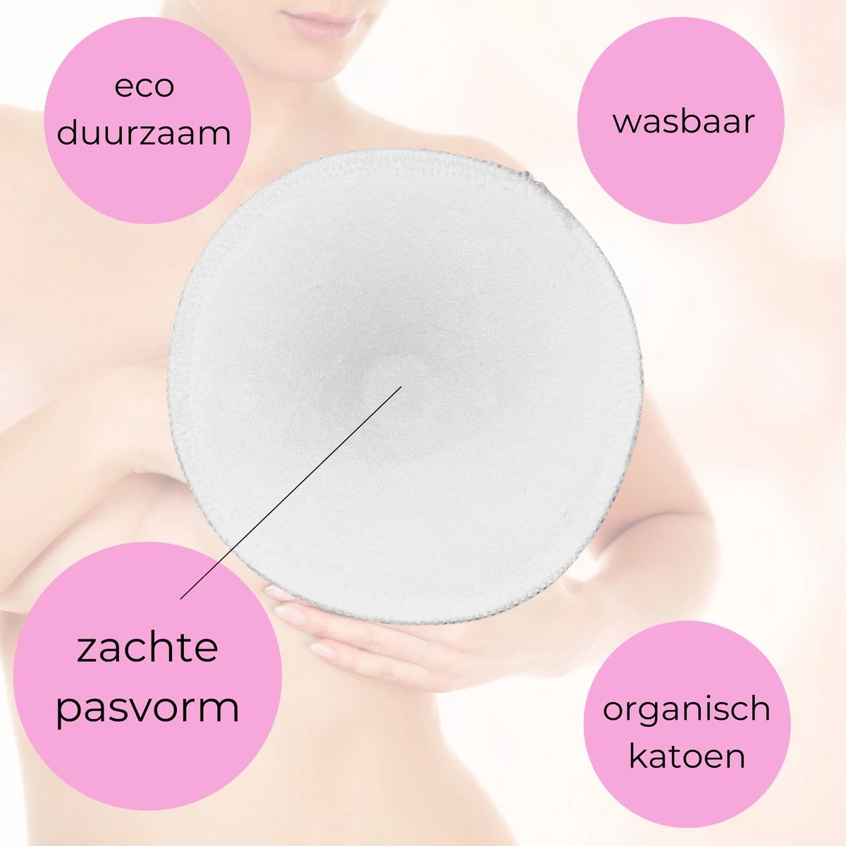 Wasbare Zoogcompressen - 8 Stuks - Inclusief Was En Bewaar Zakje - Heerlijk Zacht - Duurzaam Bamboe - Fienosa 9 Wasbare Zoogcompressen - 8 Stuks - Inclusief Was En Bewaar Zakje - Heerlijk Zacht - Duurzaam Bamboe - Fienosa - Afbeelding 7