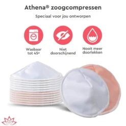 Merkloos Extra Dikke Wasbare Zoogcompressen (12 Stuks - 12cm Doorsnede) Incl Wasmachinezakje - Bamboe Borstcompressen Wasbaar | Athena 16 Merkloos Extra Dikke Wasbare Zoogcompressen (12 Stuks - 12cm Doorsnede) Incl Wasmachinezakje - Bamboe Borstcompressen Wasbaar | Athena -Zuigelingenvoeding 1200x1200 869