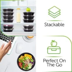 Buxibo - Ronde Maaltijd Meal Prep Containers - Bakjes Rond Met Deksel - Inhoud 900ml - Herbruikbaar Plastic Kunststof - 50 Salade Bakjes - Lunchbox - Diepvriesbakjes - Magnetron Vaatwasser Bestendig - Vershoudbakjes - Plastic Bakjes 12 Buxibo - Ronde Maaltijd Meal Prep Containers - Bakjes Rond Met Deksel - Inhoud 900ml - Herbruikbaar Plastic Kunststof - 50 Salade Bakjes - Lunchbox - Diepvriesbakjes - Magnetron Vaatwasser Bestendig - Vershoudbakjes - Plastic Bakjes -Zuigelingenvoeding 1200x1200 974