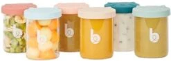 Babymoov ISY Bowls - 6 Glazen Bewaarpotjes - 250 Ml -Zuigelingenvoeding 1200x430 3
