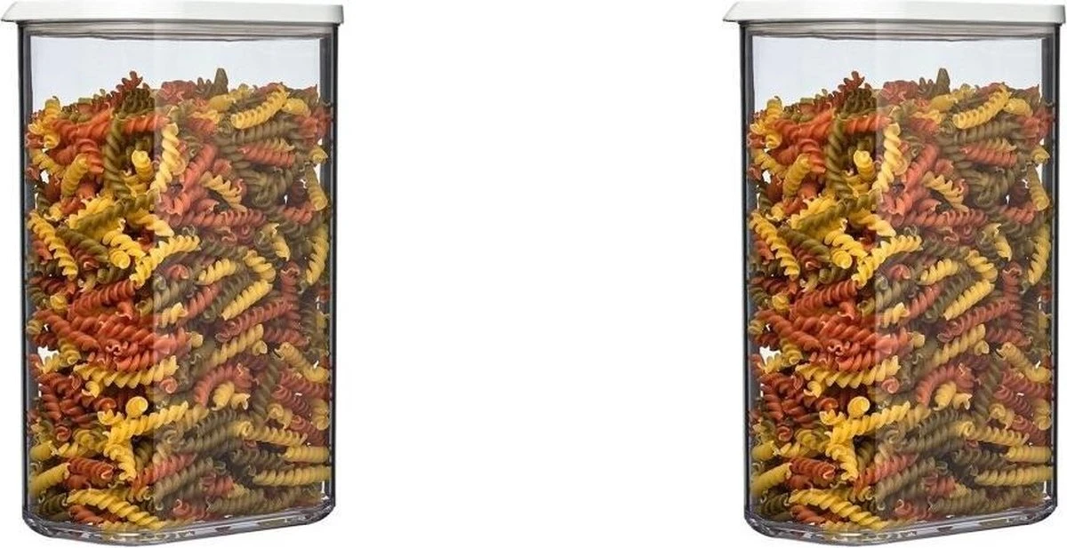 2 Stuks - Mepal Modula Bewaardoos 2000ML 3 2 Stuks - Mepal Modula Bewaardoos 2000ML
