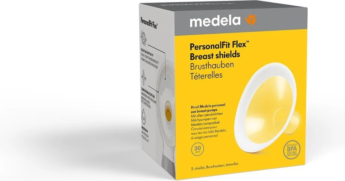 Medela Personal Fit Flex Borstschild - 2 Stuks Maat XL (30 Mm) 6 Medela Personal Fit Flex Borstschild - 2 Stuks Maat XL (30 Mm) - Afbeelding 4