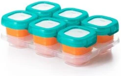 OXO Tot Babyvoeding Diepvriesbakjes - Babyvoeding Bewaarbakjes Met Deksel - 6x60 Ml- Teal 9 OXO Tot Babyvoeding Diepvriesbakjes - Babyvoeding Bewaarbakjes Met Deksel - 6x60 Ml- Teal -Zuigelingenvoeding 1200x747