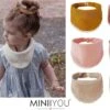 MINIIYOU - 6 Stuks - Hydrofiele Bandana Slabbetjes Meisje Franjes - Roze Geel - Beige -Zuigelingenvoeding 1200x761 3
